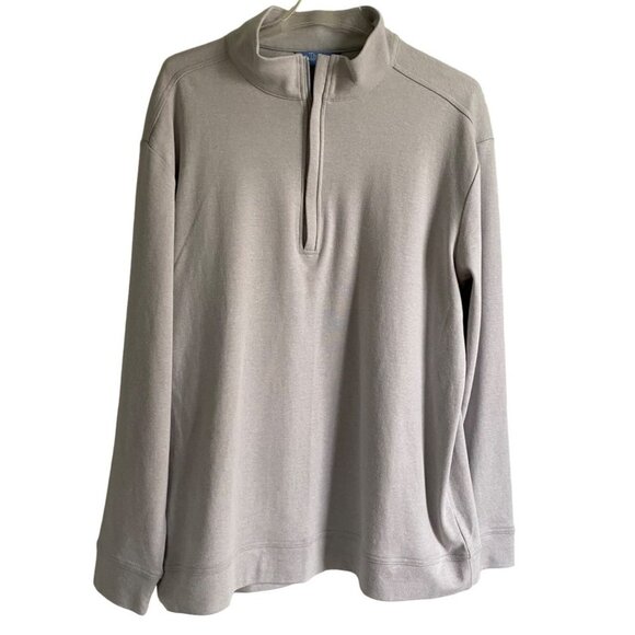 Tackle & Tides 1/4 Zip Long Sleeve Pullover Top Men's Large Gray NEW - Picture 1 of 9